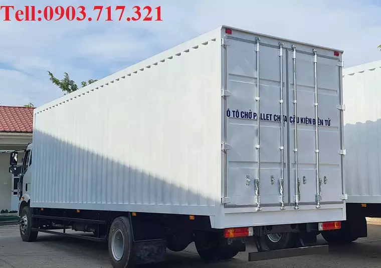 FAW Xe tải ben 2022 - Bán xe tải Faw nhập khẩu chính hãng động cơ 220HP 6t8 thùng kín Pallet có con lăn điện tử