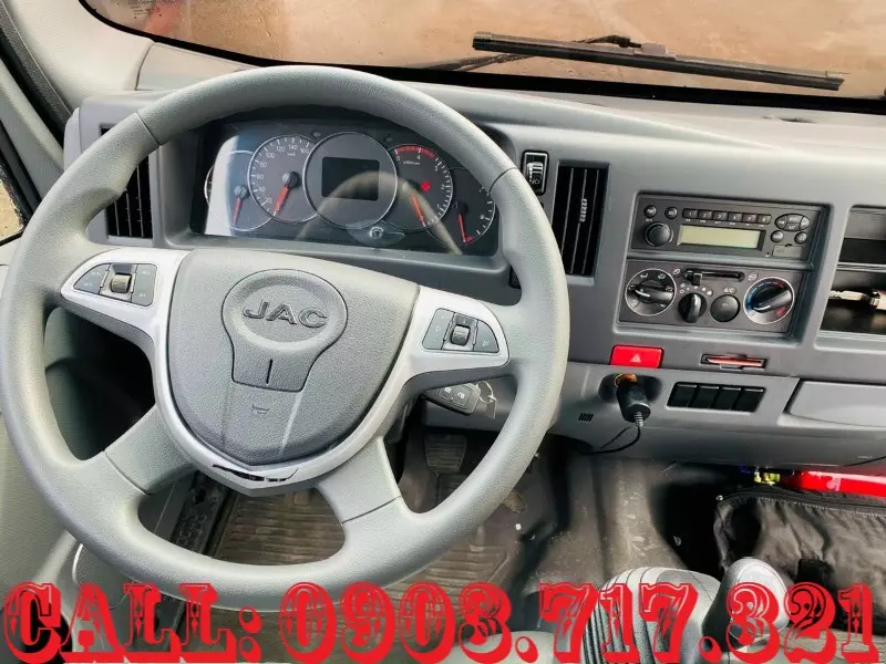 Xe tải 2,5 tấn - dưới 5 tấn 2023 - Bán xe tải Jac N350S máy Mỹ Cummins 90HP thùng dài 4.36m giá ưu đãi 