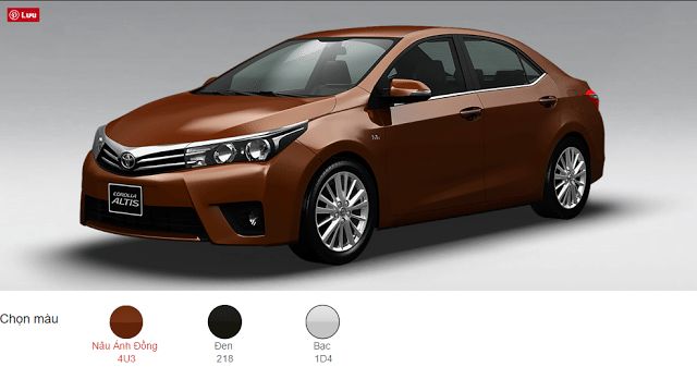 Toyota Corolla Altis 2016 giá bao nhiêu Có gì mới  Danhgiaxe