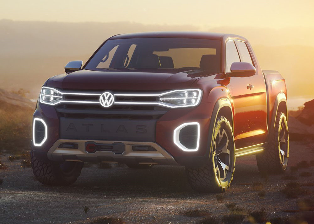 10 mẫu xe bán tải có thiết kế đẹp nhất mọi thời đại -Volkswagen Atlas Tanoak concept (2018).