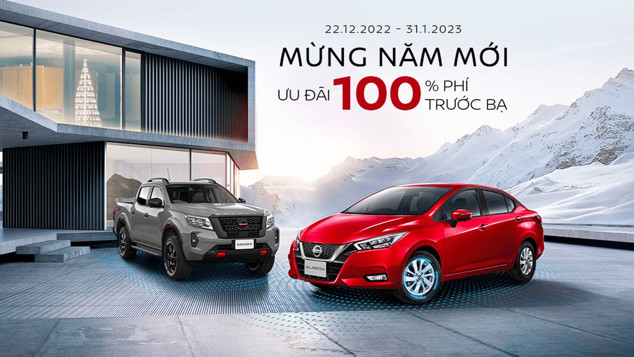Nissan Việt Nam áp dụng ưu đãi 100% lệ phí trước bạ dành cho các mẫu xe Navara và Almera