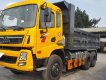 Xe tải 10000kg 2016 - Hải Phòng bán xe tải Ben 3 chân Dongfeng nhập khẩu động cơ 260, thùng 11 khối