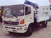 Hino FG 8JPSB 2016 - Hino 8 tấn lắp cẩu 5 tấn Tanado, màu trắng