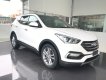 Hyundai Santa Fe 2.4AT -2WD 2017 - Cần bán xe Hyundai Santa Fe năm 2018- máy xăng, 1 cầu, màu trắng, mới 100%, giá 898 triệu- LH: 0919293562