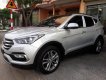 Hyundai Santa Fe 2.4 2017 - Bán ô tô Hyundai Santa Fe 2.4 sản xuất 2017, màu bạc