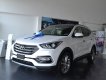 Hyundai Santa Fe 2018 - Hyundai BRVT- Giao xe ngay - 0933 740 639- Mr Trọng- Santafe full xăng năm 2018, màu trắng, cát, đen