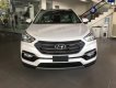 Hyundai Santa Fe 2.2L 4WD 2018 - Bán Hyundai Santa Fe 2.2L 4WD full dầu 2018, màu trắng giao ngay