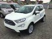 Ford EcoSport  Titanium 1.5L AT 2018 - Cần bán Ford EcoSport Titanium 1.5L AT 2018, màu trắng, xe sẵn, mới 100%, tặng gói phụ kiện hấp hẫn, vay 90% giá xe