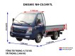 Fuso 2018 - Bán xe tải Daisaki máy Isuzu bền bỉ, tiết kiệm nhiên liệu