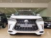 Lexus LX 2019 - Bán Lexus LX 570S Super Sport sản xuất 2019 màu trắng nội thất nâu