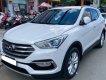 Hyundai Santa Fe 2018 - Gia đình cần bán Hyundai Santafe 2018, ĐK 2019 số tự động, máy dầu, màu trắng