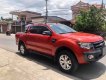 Ford Ranger 2013 - Bán Ford Ranger wildtrak 2013 tự động máy dầu màu đỏ đẹp