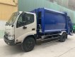 Xe tải 2,5 tấn - dưới 5 tấn 2020 - Bán trả góp xe ép rác Hino 6 khối - trả trước 300tr