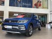 Volkswagen T-Cross luxury 2023 - màu xanh, nhập khẩu nguyên chiếc, tặng phí trước bạ, voucher phụ kiện 200 triệu + 0% lãi suất