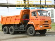 Kamaz XTS 2015 - Bán xe Ben Kamaz 65111, đời 2015,14 tấn, màu cam, 3 chân, 3 cầu, nhập khẩu, mới giá 1 tỷ 410 tr tại Cần Thơ