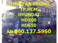 Hyundai HD 500   2016 - TP. HCM Thaco Hyundai HD500 5 tấn, thùng kín, màu xanh, sản xuất mới giá 512 triệu tại Tp.HCM