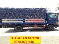 Thaco HYUNDAI 2017 - Thaco Hyundai HD500 tải 4.99 tấn, Thaco Hyundai HD650 tải 6.5 tấn xe tải Thaco 5 tấn thùng mui bạt giá 568 triệu tại Tp.HCM