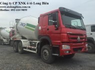 Xe tải 10000kg 2018 - Bán xe trộn bê tông Howo 5-6m3, 9-10m3, 12-16m3 2018 giá 1 tỷ 130 tr tại Hà Nội