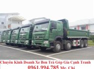 Xe tải Trên 10 tấn Howo 2017 - Cần bán xe Ben Howo 3 chân (371Hp), thùng 10 khối, trả góp+ duyệt nhanh giá 1 tỷ 180 tr tại Kiên Giang