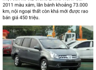 Nissan Grand livina 2013 - Cần bán gấp Nissan Grand Livina đời 2013, màu xám xe gia đình giá 420 triệu tại Đắk Lắk