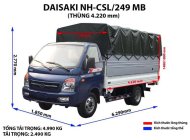 Fuso 2018 - Bán xe tải Daisaki máy Isuzu bền bỉ, tiết kiệm nhiên liệu giá 375 triệu tại Hà Nội