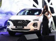Hyundai Santa Fe   2019 - Cần bán Hyundai Santa Fe sản xuất 2019, màu trắng, xe nhập giá 995 triệu tại Tây Ninh