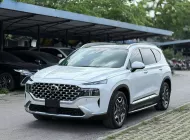 Hyundai Santa Fe 2022 - Hyundai SantaFe Cao cấp 2.2L HTRAC 2022 full dầu màu trắng.  giá 1 tỷ 158 tr tại Hà Nội