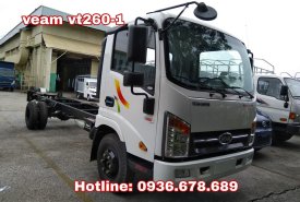 Bán xe tảI Veam VT260-1 thùng dài 6m, tải trọng 2 tấn, động cơ Isuzu, hỗ trợ trả góp giá 450 triệu tại Hà Nội