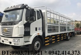 Xe tải Faw 7T25 – 7250 Kg thùng dài 9m7 mui bạt mở 9 bửng. Xe tải Faw 7T25 chở 8 tấn thùng dài 9m7 giá 990 triệu tại Bình Phước