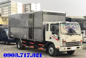 Xe tải 5 tấn - dưới 10 tấn 2023 - Bán xe tải Jac N650 Plus 6T4 thùng kín giao ngay khuyến mãi hấp dẫn  giá 645 triệu tại Bình Dương