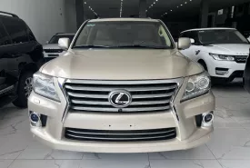 Lexus LX 570 2012 - Bán xe Lexus LX 570 sản xuất 2012, màu vàng, xe bản nhập mỹ  giá 2 tỷ 250 tr tại Hà Nội