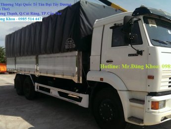 Kamaz XTS 2015 - Bán xe tải thùng Kamaz mui bạt, 14 tấn, nhập khẩu, mới 100%