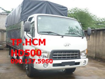 Hyundai HD 500 2016 - TP. HCM Hyundai HD500 mới, màu trắng, mui bạt inox 430