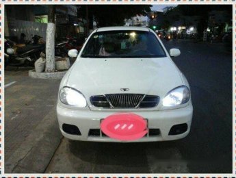 Daewoo Lanos   MT 2002 - Bán Daewoo Lanos MT năm 2002, màu trắng số sàn giá cạnh tranh