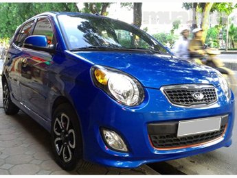 Kia Morning Full 2013 - Bán Kia Morning Full năm 2013, màu xanh lam chính chủ, giá tốt