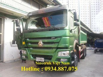 Howo Xe ben 2016 - Bán xe Ben Howo 371 3 chân thùng đúc 11 khối - xe ben Howo 3 chân 371 nhập khẩu