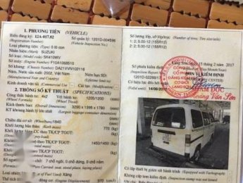 Suzuki Blind Van   2002 - Bán Suzuki Blind Van sản xuất 2002, màu trắng, giá 100tr