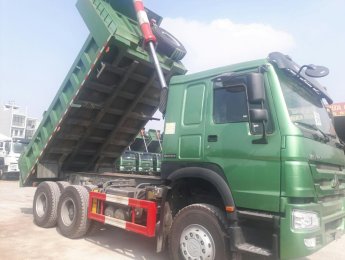 Howo Xe ben 2017 - Bán xe tải Ben Howo 3 chân, 4 chân thùng vuông, u đúc nhíp 12 lá giá rẻ