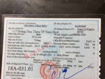 Kia CD5 2003 - Bán Kia CD5 sản xuất 2003, màu trắng giá cạnh tranh