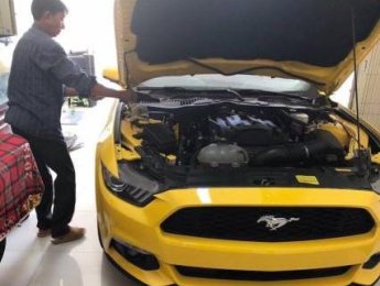 Ford Mustang 2016 - Bán Ford Mustang sản xuất năm 2016, màu vàng