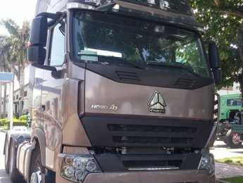 Xe tải 10000kg 2017 - Bán xe đầu kéo Howo 375Hp – Cabin A7 – cầu láp
