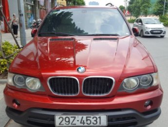 BMW X5   3.0 AT  2003 - Bán BMW X5 3.0 AT sản xuất 2003, màu đỏ, giá 325tr
