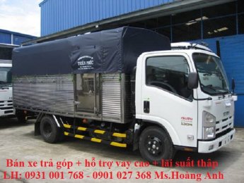 Isuzu QKR   2018 - Bán xe tải trả góp - xe tải Isuzu 3T49 thùng dài 4m3, xe tải Isuzu 3490kg thùng kín * hỗ trợ vay 80%