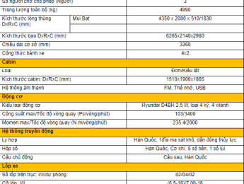 Veam VT200 2017 - Bán xe tải VT200, hộp số của Hyundai. Hỗ trợ trả góp 80% với lãi xuất thấp, thủ tục nhanh