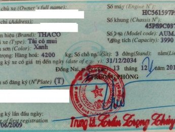 Thaco AUMARK 2009 - Cần bán Thaco AUMARK sản xuất năm 2009, màu xanh lam chính chủ giá cạnh tranh