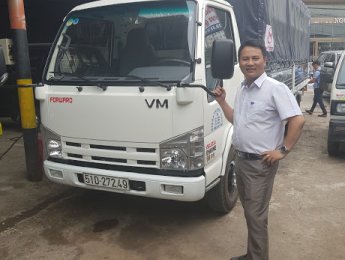 Xe tải 1,5 tấn - dưới 2,5 tấn 2018 - Bán xe tải Isuzu 1T9 thùng siêu dài 6m2, chỉ với 70tr nhận xe, giá cực rẻ