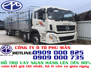 Xe tải Trên 10 tấn 2018 - Giá xe tải Dongfeng 4 chân, xe tải thùng Dongfeng Hoàng Huy YC310