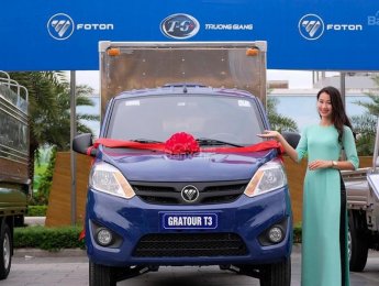 Xe tải 1 tấn - dưới 1,5 tấn SX12 2018 - Bán xe tải Foton Gratour tải trọng 995 kg. Tặng thuế trước bạ, 1000 lít xăng