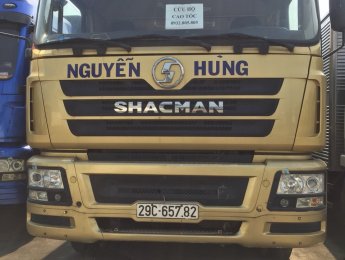 Xe tải Trên 10 tấn 4 chân 2016 - Bán thanh lý xe tải Shacman 4 chân đời 2016, màu vàng, giá 616 triệu