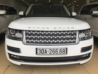 LandRover Range rover Autobiography 2014 - Bán Landrover Rangerover Autobiography màu trắng nội thất nâu tím, bản 4 ghế Vip. Xe sản xuất 2014, lăn bánh 38.000km